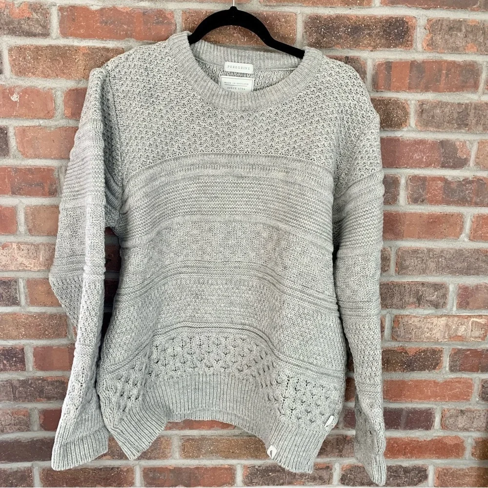 PEREGRINE Cable Knit Wool Sweater